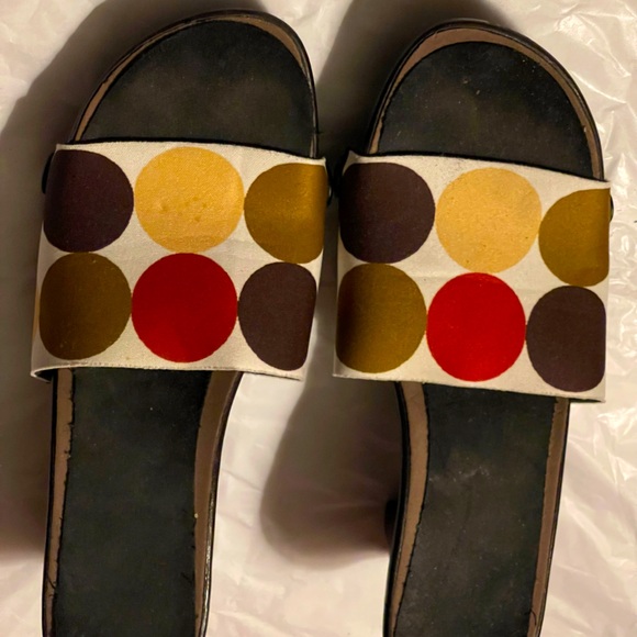 Onesoles, size 8 brown sandal with 3” brown heel, GUC - Picture 1 of 3